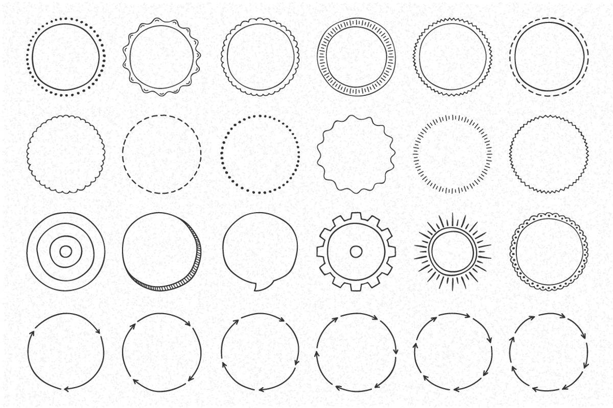 Hand Drawn Circle Frames, an Object Graphic by PixMarket (Photo 3 of 4)