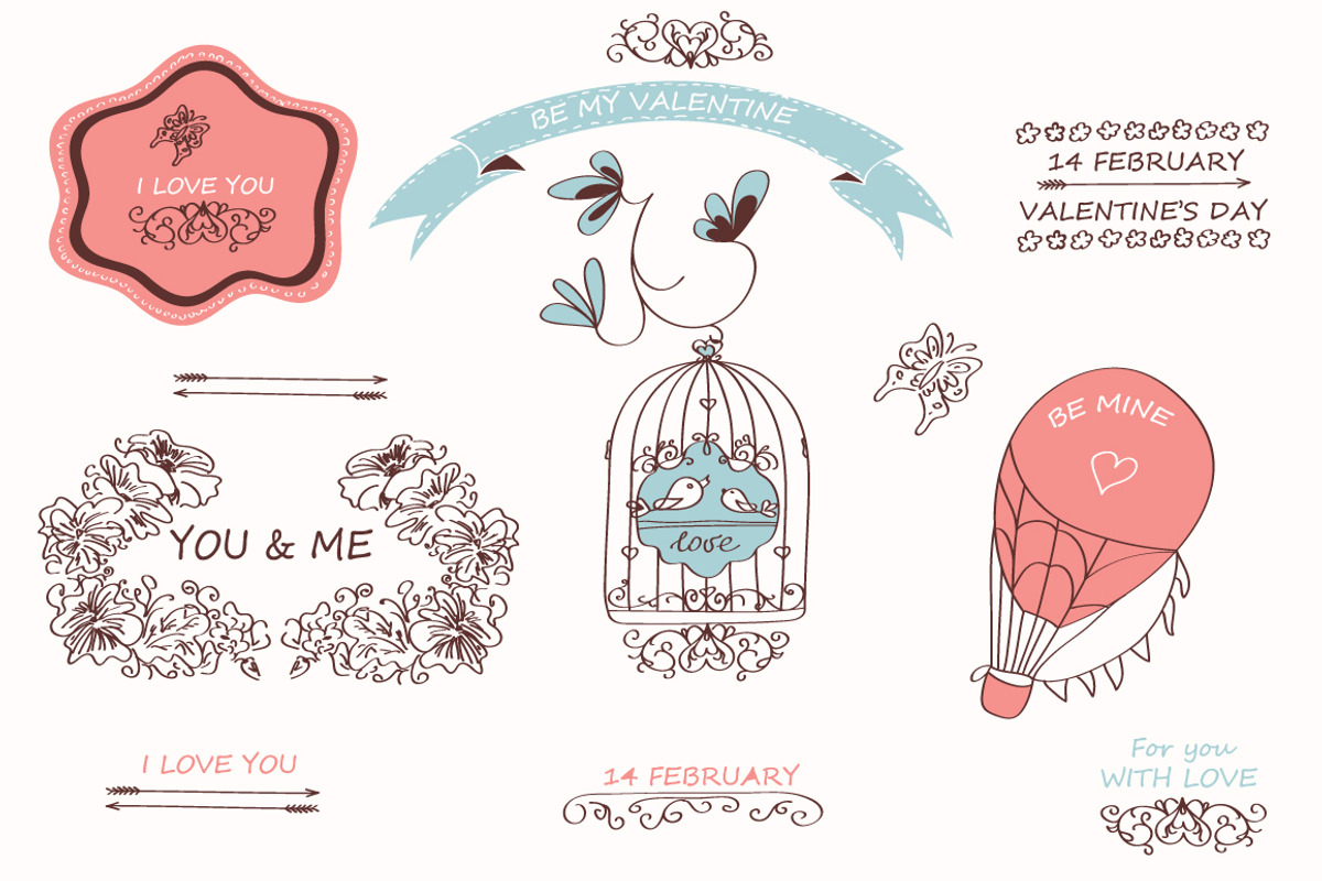 HandSketched Vector Elements Pack, a Decorative Illustration by Adalin (Photo 2 of 3)
