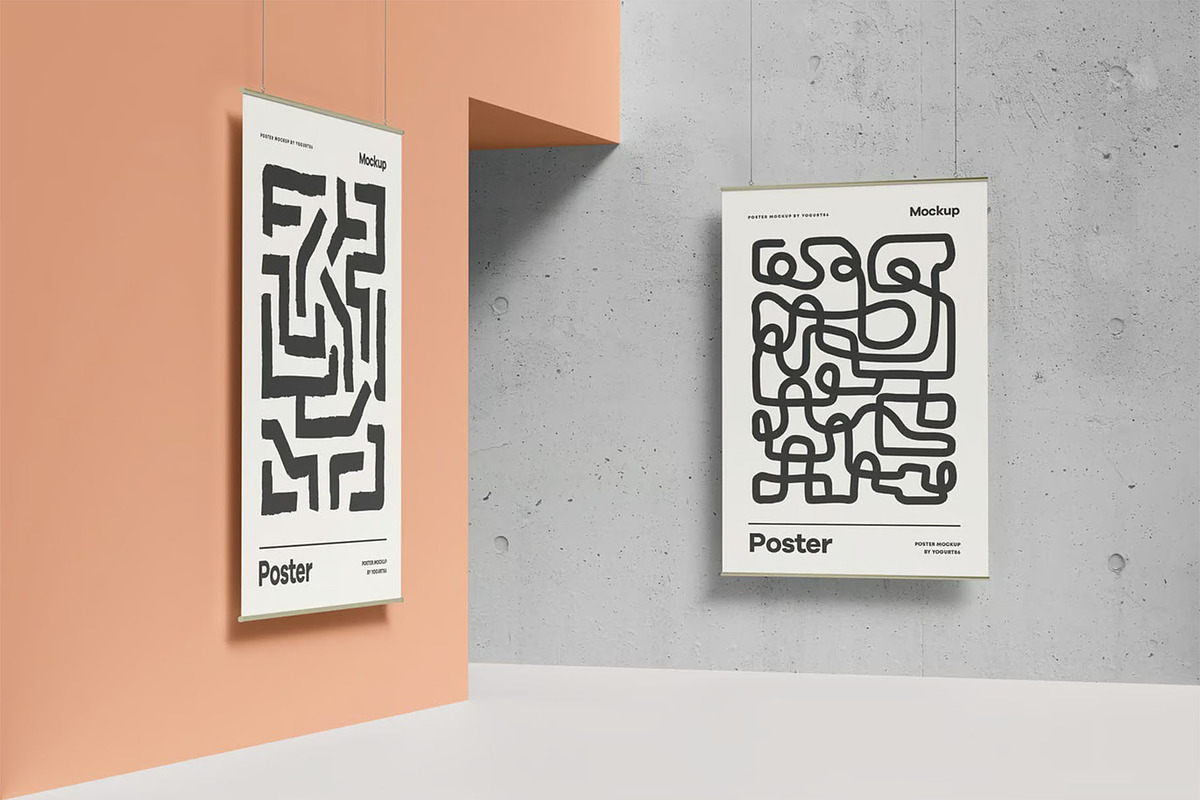 Poster Mock up, an Advertising Mockup by zippypixelstudio (Photo 7 of 13)