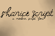 Sharice Script Font, a Script Font by Rachel McBride Creative (Thumbnail 1 of 5)