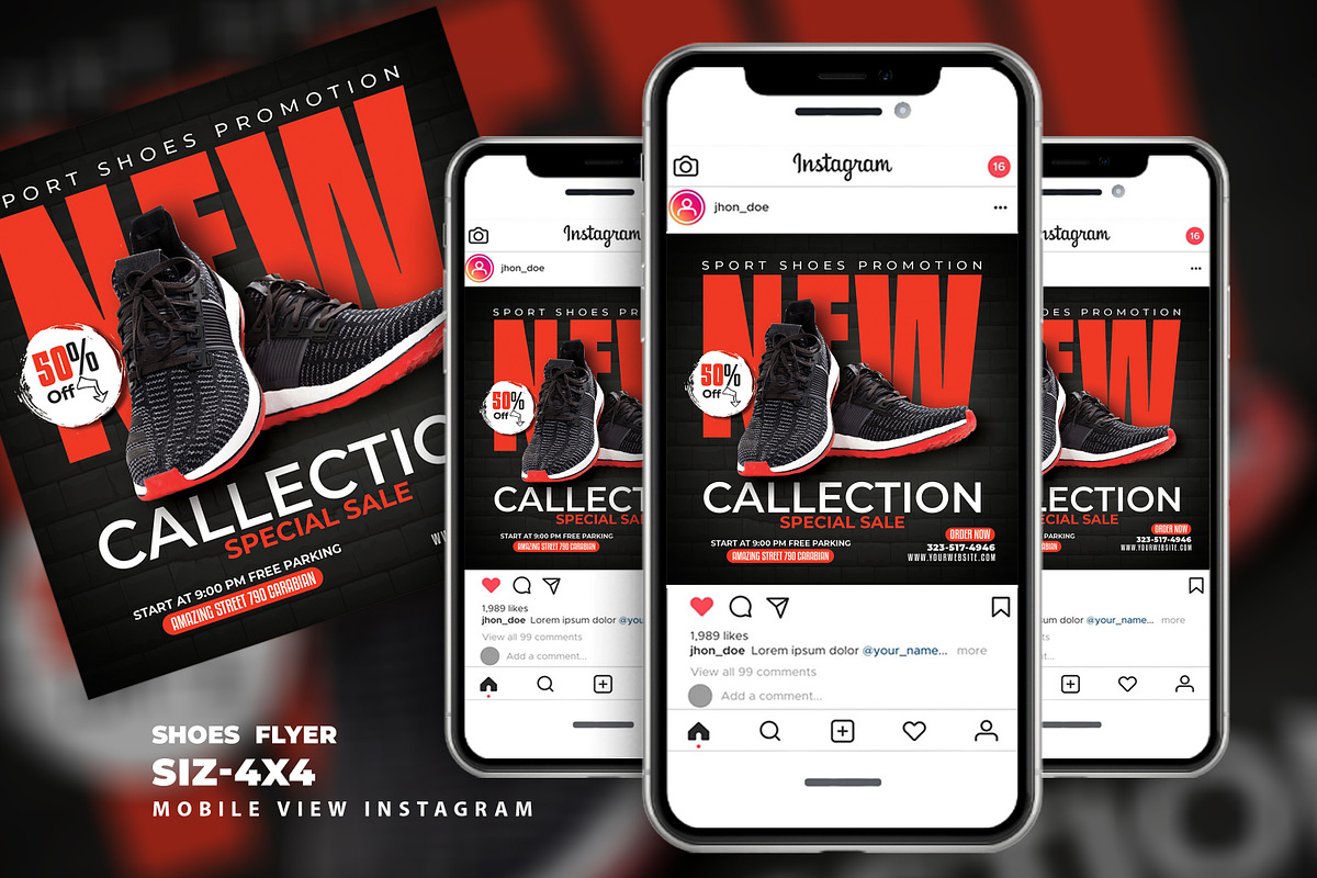 Sport Shoes flyer, a Flyer Template by AfzaalGraphics (Photo 2 of 2)