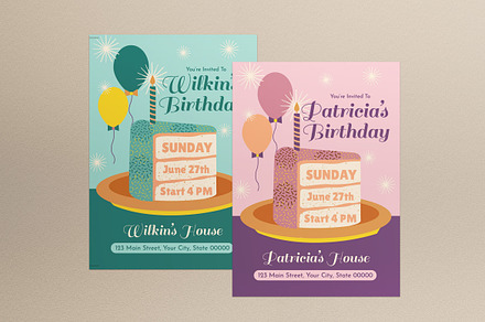 Kids Birthday Invitation, an Invitation Template by graphicook
