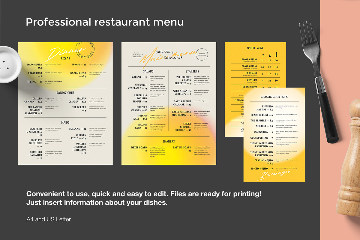 Restaurant Menu Design, a Brochure Template by BigWeek (Photo 2 of 4)