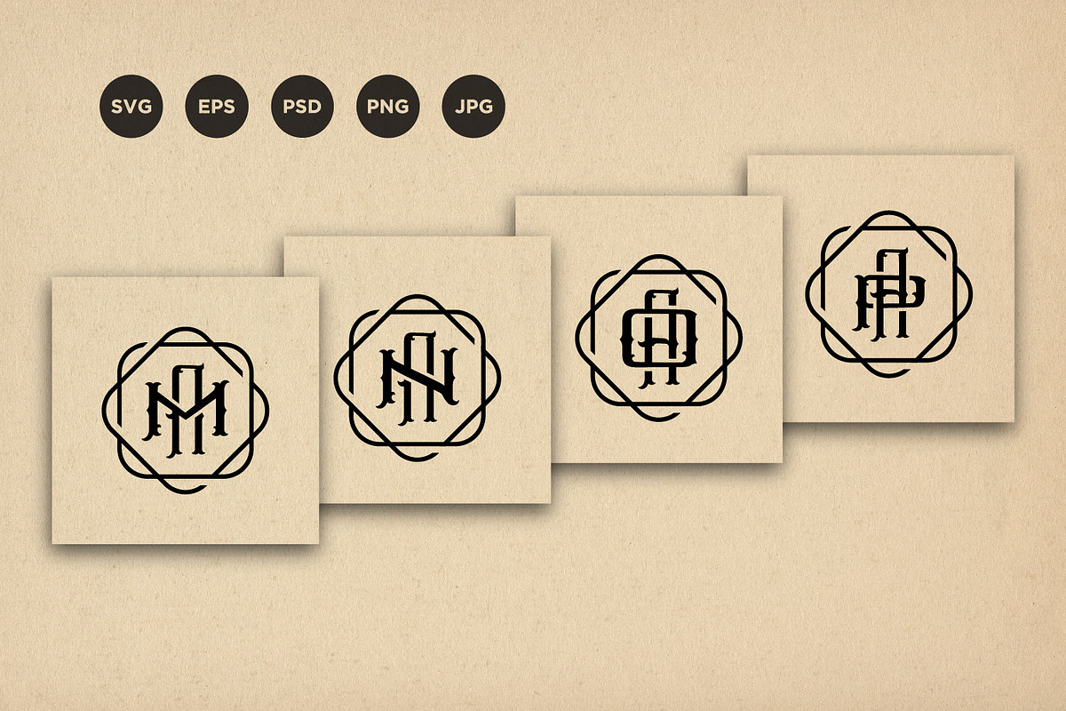 Initial Alphabet Monogram logos, a Branding & Logo Template by vectorartificer (Photo 2 of 7)