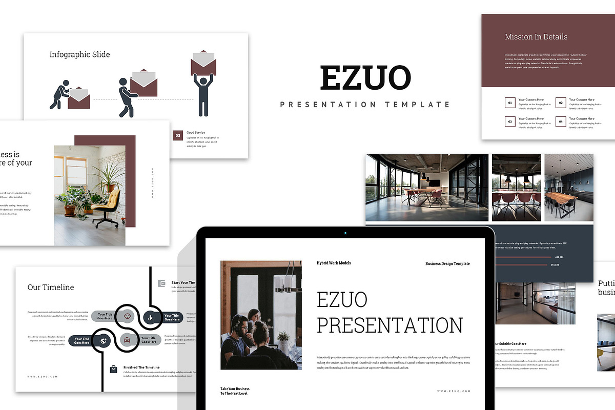 Ezuo : Co-Working Powerpoint, a Presentation Template by Punkl Camp (Photo 1 of 9)