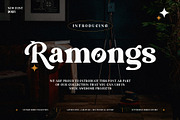 Ramongs - Vintage Serif Font, a Serif Font by Lettermine (Thumbnail 1 of 10)
