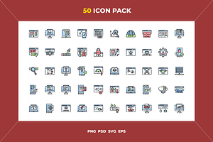 Web design icons, an Outline Icon by Wencory