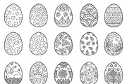 Happy Easter coloring page, an Object Graphic by Somjai King (Thumbnail 8 of 16)