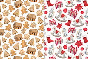 Merry Christmas. Cliparts+Patterns., a Food Illustration by OlyaGutArt (Thumbnail 6 of 7)