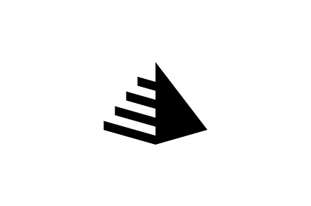 Pyramid Triangle Staircase Logo