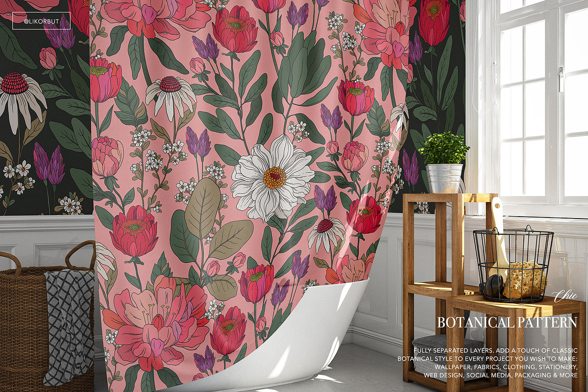 Elegant Floral Patterns: Botanical, a Pattern Graphic by likorbut (Photo 13 of 21)