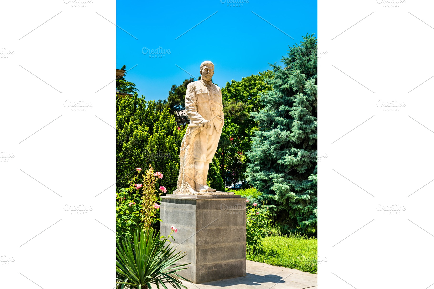 Statue of Stalin in Gori, Georgia, an Architecture Photo by Leonid Andronov