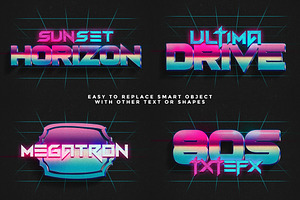 80s Text Effects Minibundle