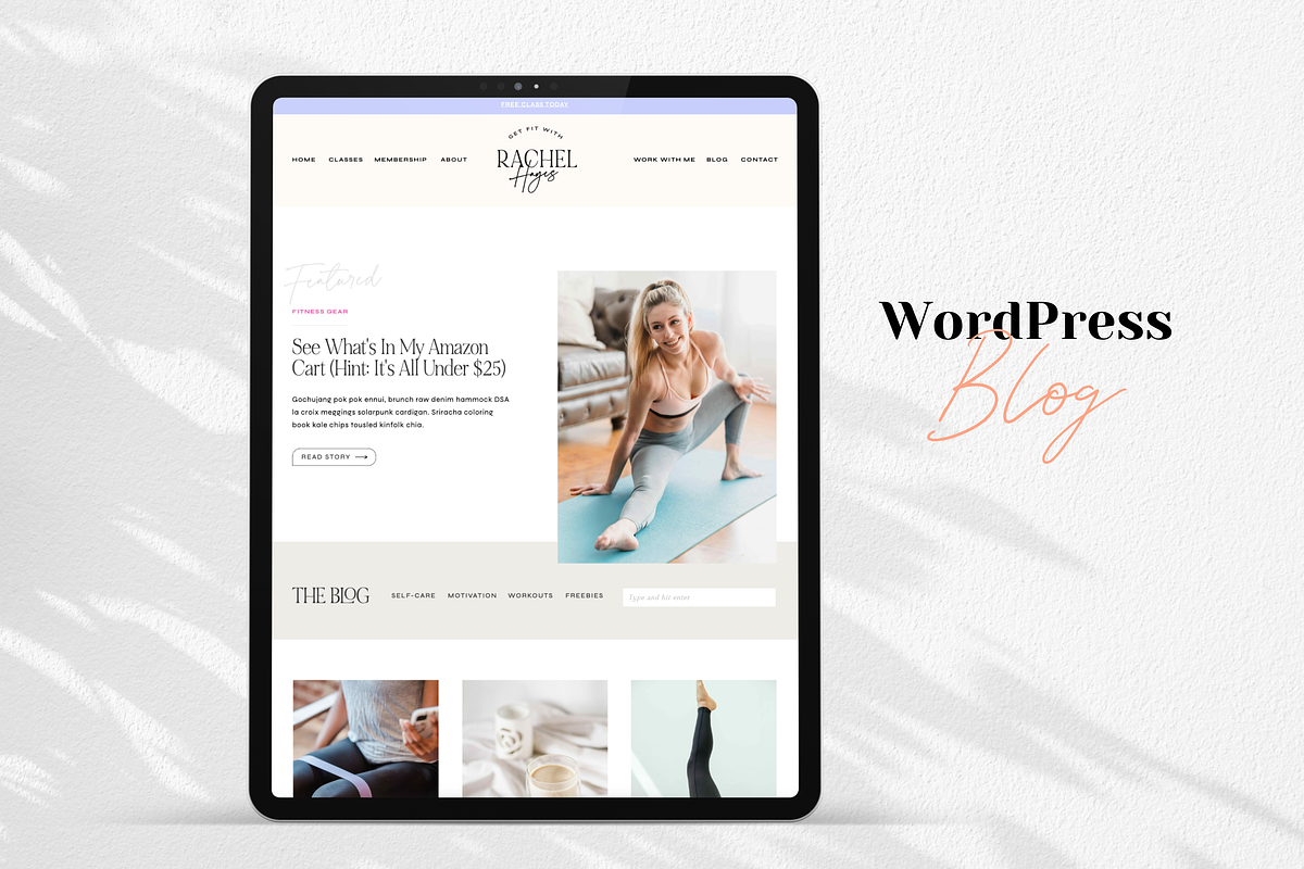 Fitness Studio Website Template, a Websites & App Template by Sugar Studios (Photo 6 of 7)