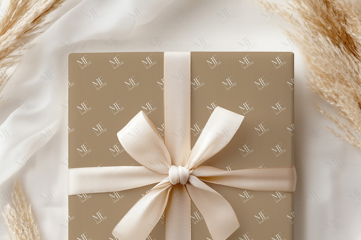 Gift Wrapping Paper Mockup PSD, a Mockup by Mie Mockup Studio (Photo 3 of 9)