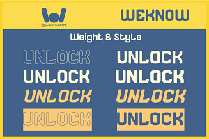 Unlock Font