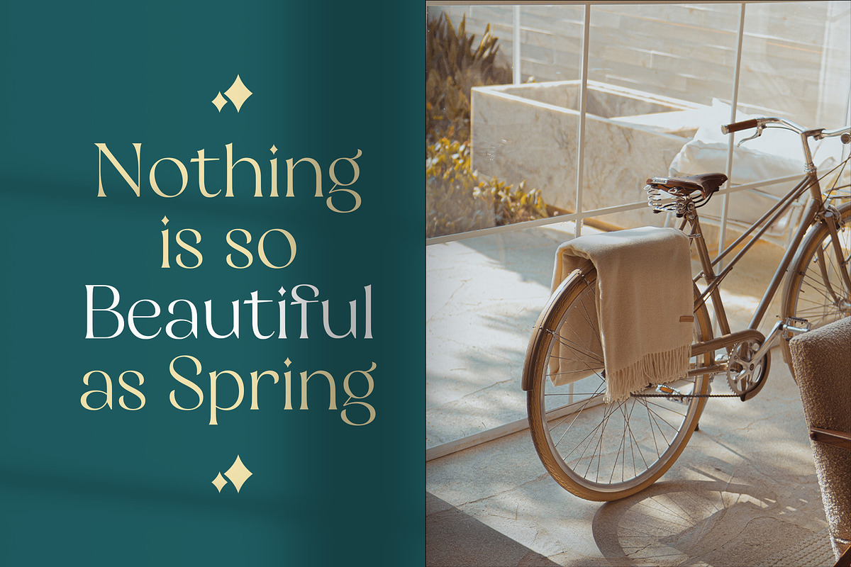 Restaglick - Elegant Ligatures, a Serif Font by Mokatype Studio (Photo 5 of 12)