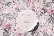 Pastel Pink Flowers Paper Pack, a Pattern Graphic by paper aesthetic (Thumbnail 1 of 9)