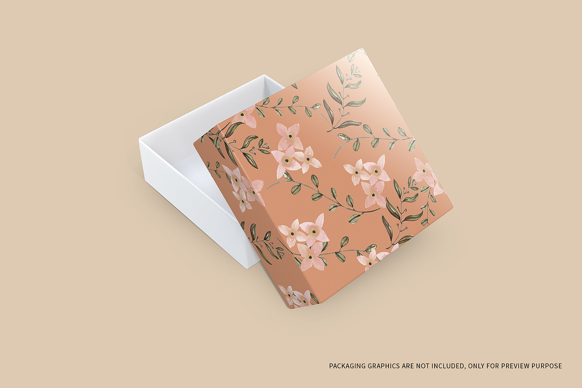 Square Box Packaging Mockups, a Cups & Container Mockup by shaikerintu (Photo 9 of 12)