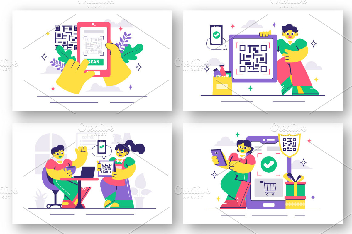 10 Mobile Payment Illustration, a Finance Illustration by denayunebgt (Photo 3 of 4)