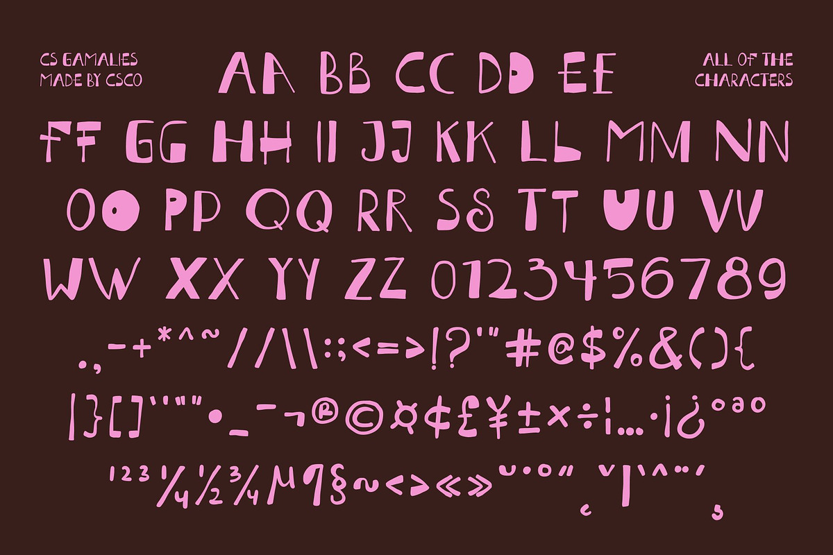 CS Gamalies – Ugly Font, a Handwritten Font by Craft Supply Co. (Photo 8 of 8)