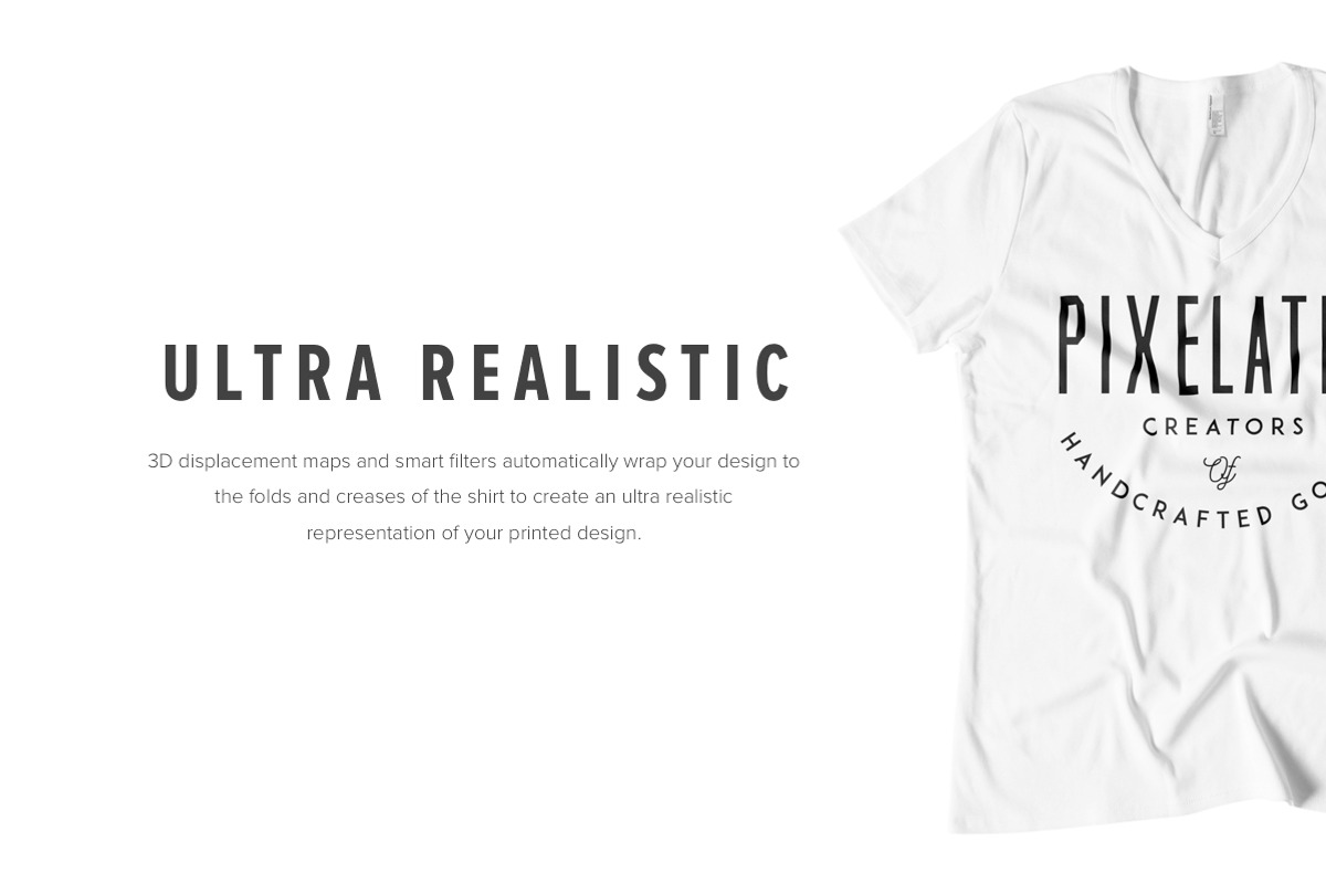 Premium Girls V-Neck T-Shirt Mock Up, a Shirt Mockup by Pixel Sauce™ (Photo 5 of 7)