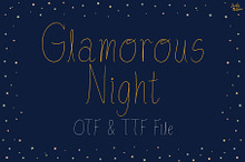 Glamorous Night | Handwriting font