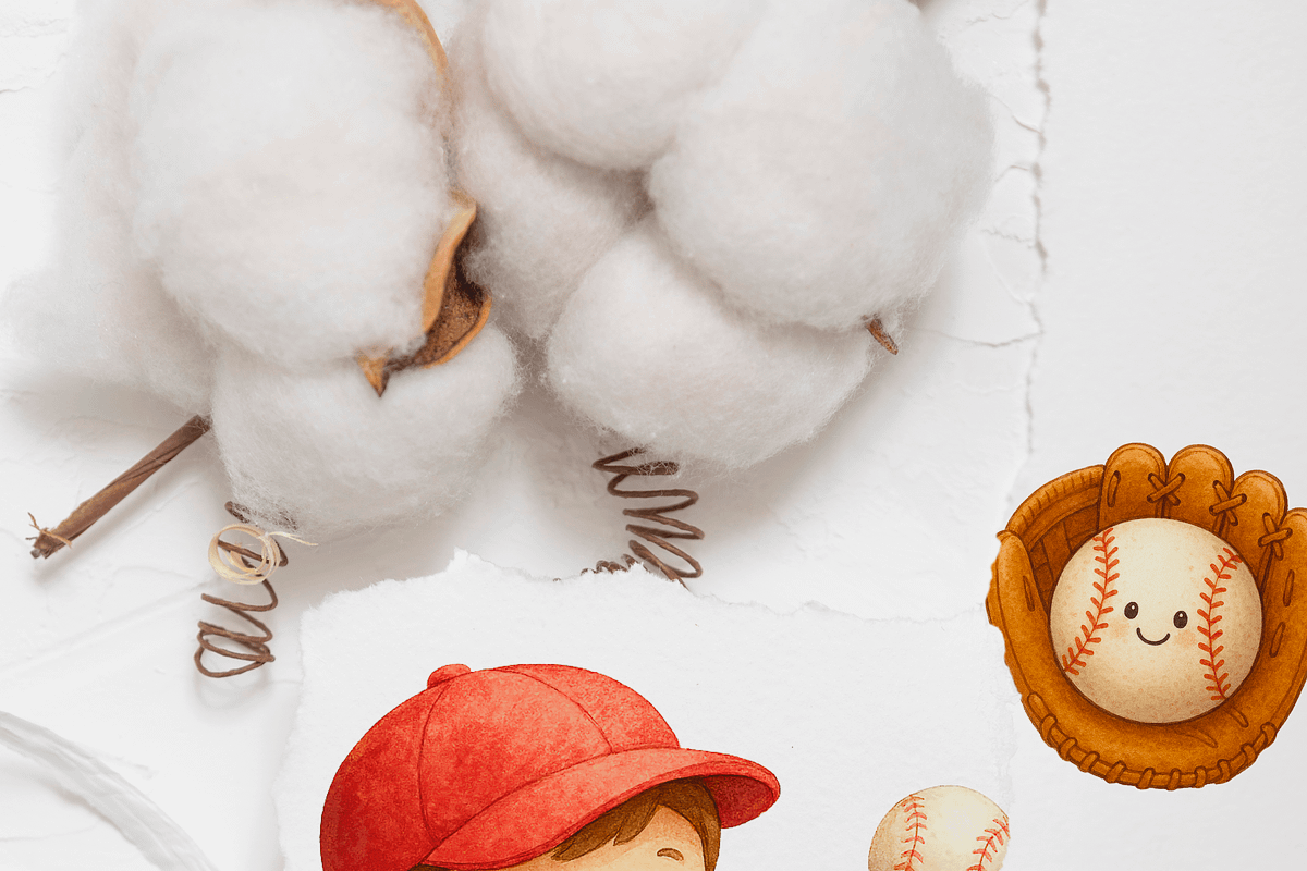 Baseball Clipart Set, a Decorative Illustration by Pati Charm Studio (Photo 8 of 8)