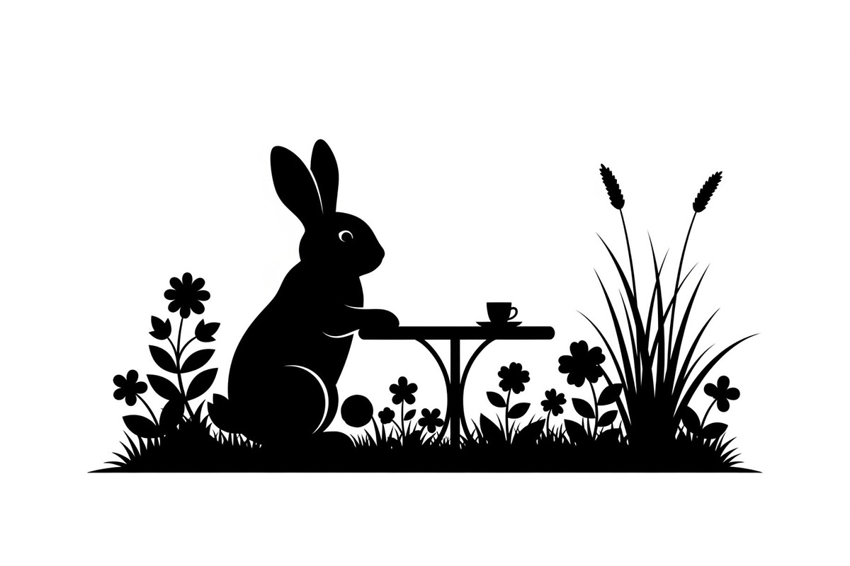 Garden Bunny Silhouette Bundle, an Illustration by jahid234 (Photo 10 of 48)