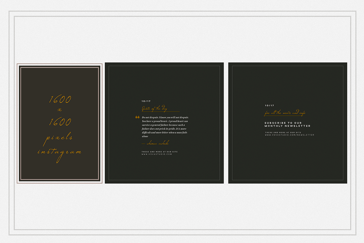 CANARY & COAL socialmedia templates, a Social Media Template by Vova (Photo 8 of 9)