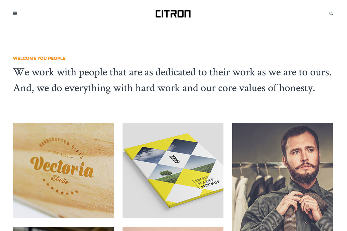 Citron - Portfolio WordPres Theme, a WordPress Template by Newsky Themes