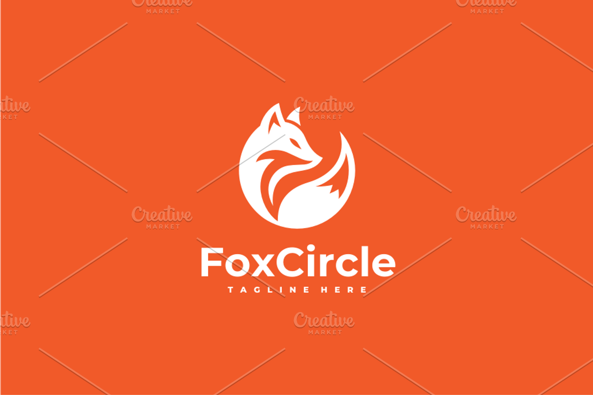 Fox Circle Logo Template, a Branding & Logo Template by yopie (Photo 2 of 3)
