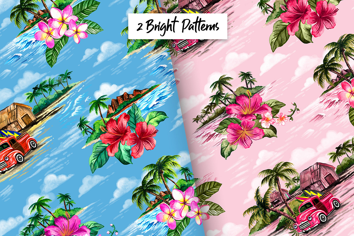 Vintage Hawaiian Illustration Pack, an Illustration by Lindy_doodle (Photo 6 of 8)