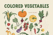 Vegetables vector poster pattern, an Object Graphic by Yuliya Derbisheva (Thumbnail 7 of 10)