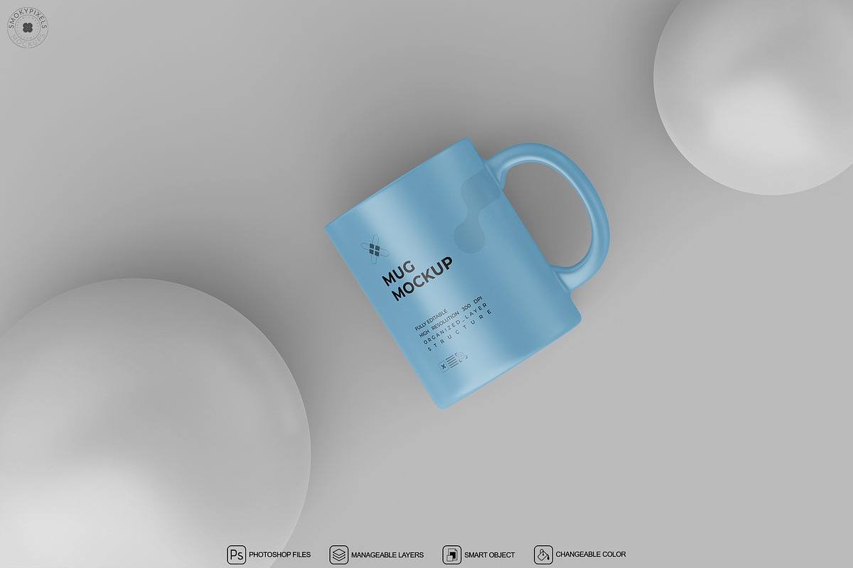 Mug Mockup Bundle of 5 PSDs, a Cups & Container Mockup by SmokyPixels (Photo 2 of 6)
