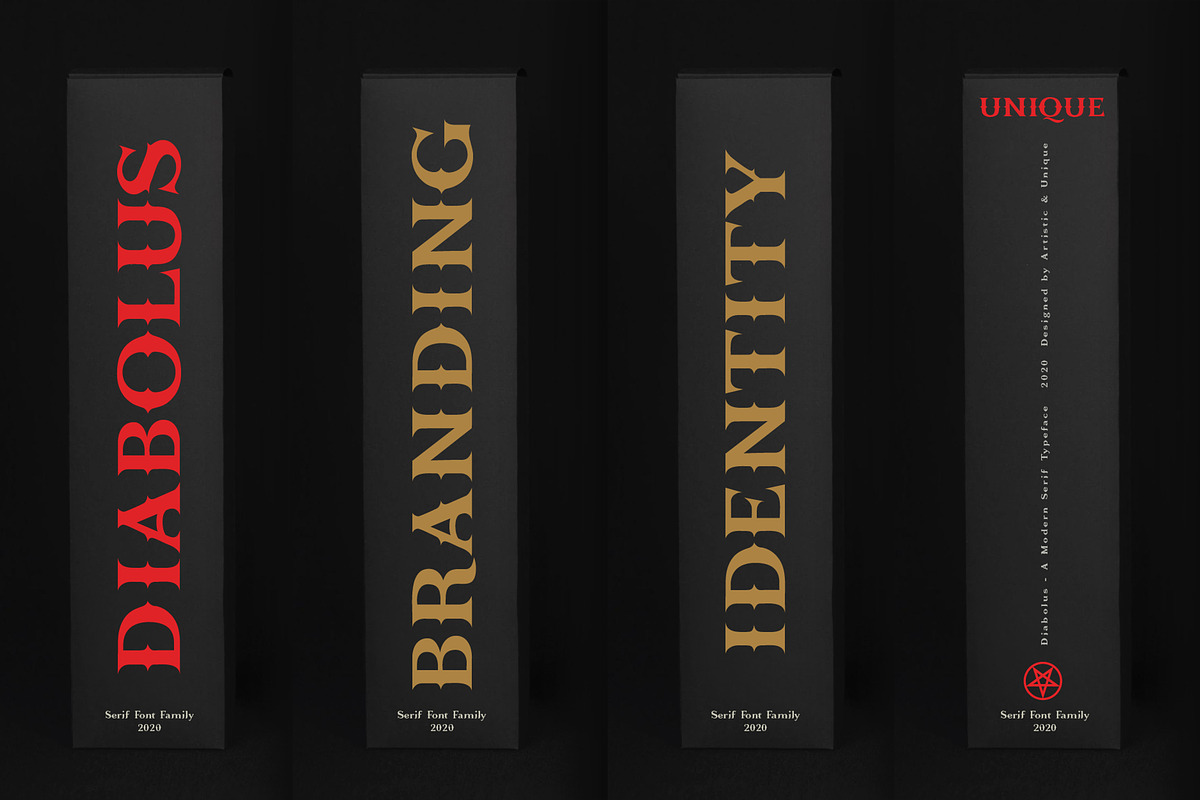 Diabolus - Serif Font Family, a Serif Font by Artistic & Unique (Photo 14 of 14)