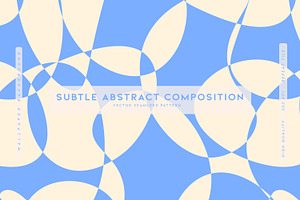 Subtle Abstract Composition, a Pattern Graphic by MalyskaStudio