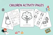 Children Activities Pages, an Education Illustration by noredinedesignco (Thumbnail 1 of 2)