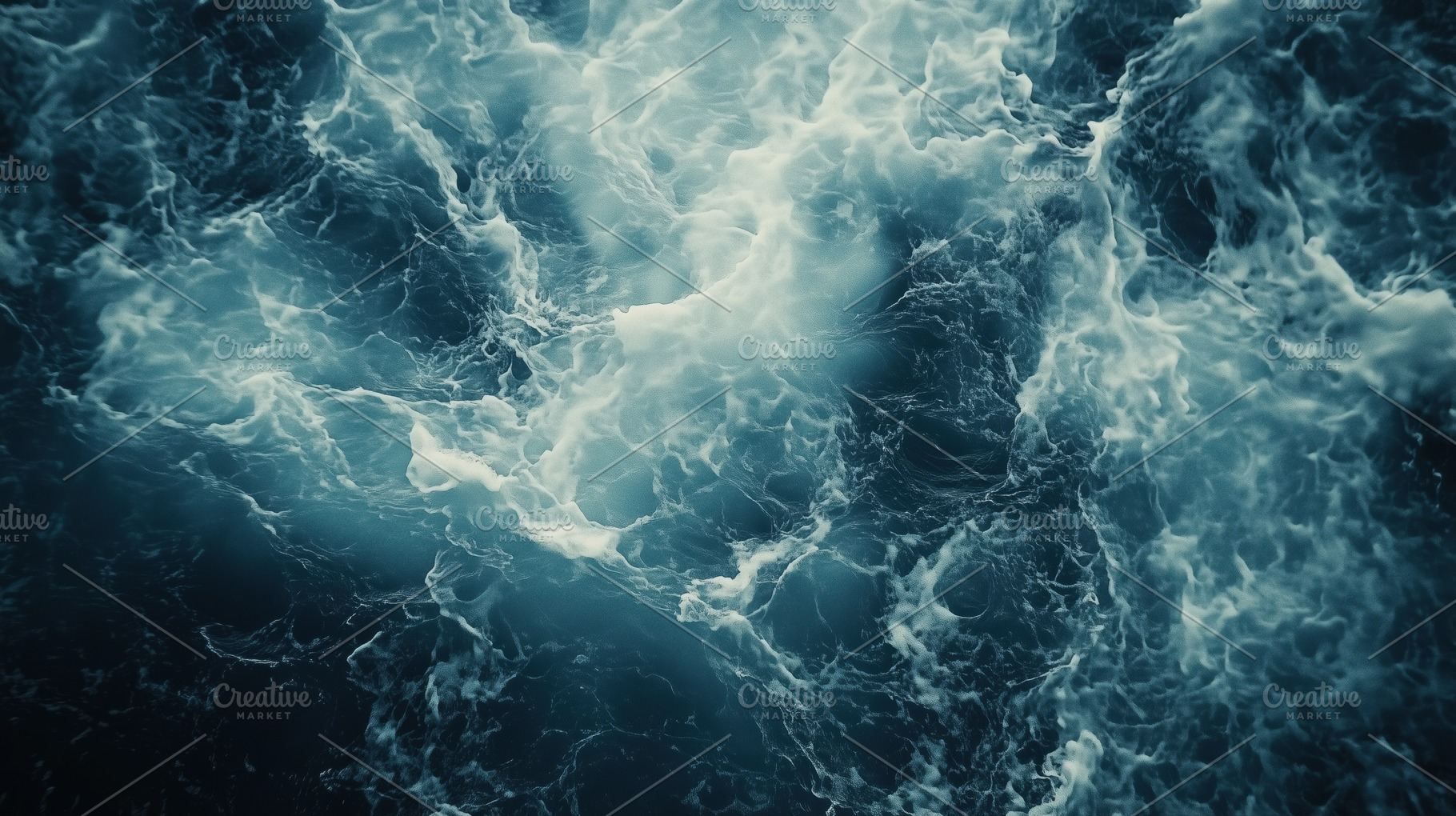 Aerial view of turbulent ocean waves with foamy white crests against a dark blu, a Photo by Textures & Backgrounds