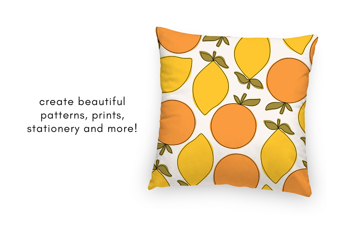 Lemon & orange clipart illustrations, a Food Illustration by Allyson Johnson (Photo 2 of 3)