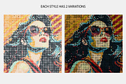 Multi Shape Mosaic Photoshop Action, an Action Add-On by DesignRocket (Thumbnail 9 of 10)