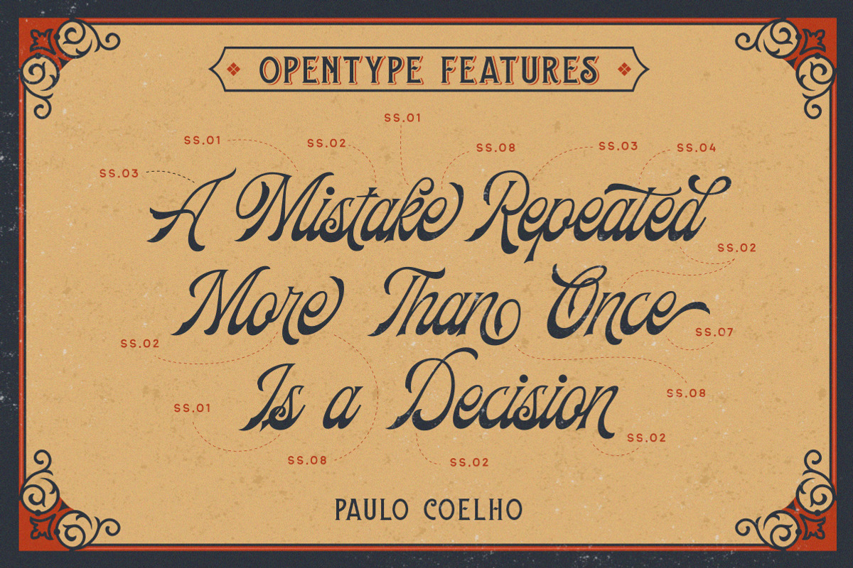 Frankest - The Vintage Font Duo, a Script Font by Letterhend Studio (Photo 3 of 11)