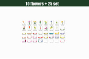 35 Flowers photoshop overlays, a Layer Style Add-On by OverlayBox (Thumbnail 3 of 4)