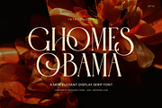 Ghomes Obama Serif Font, a Serif Font by Graphicxell (Thumbnail 1 of 9)