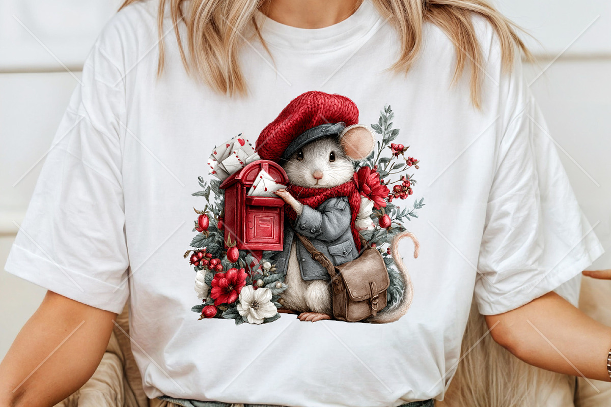 Cute Woodland Postman Animals, a Seasonal Illustration by Canvas Craft (Photo 6 of 10)