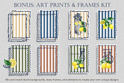 Amalfi Lemon Watercolor & Ink Kit, an Object Illustration by FineArt (Thumbnail 9 of 10)