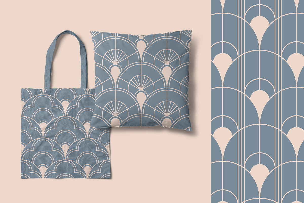 FishScale ArtDeco Patterns V4, a Pattern Graphic by Firowerk (Photo 2 of 4)