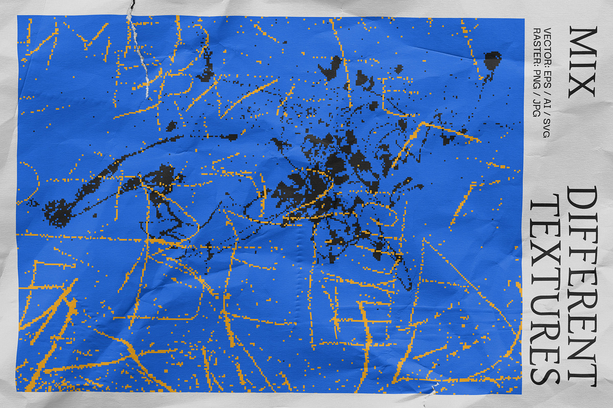 100 Bitmap Vector Textures, a Texture Graphic by Vanzyst