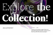Agumony, a Sans Serif Font by din-studio.com (Thumbnail 13 of 13)