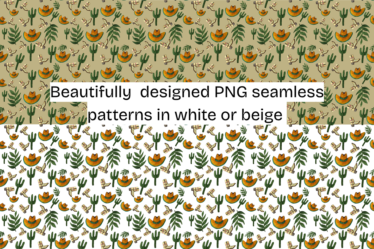 Western Y'all Yeehaw Patterns, a Decorative Illustration by Chantelle T Illustrations (Photo 2 of 9)